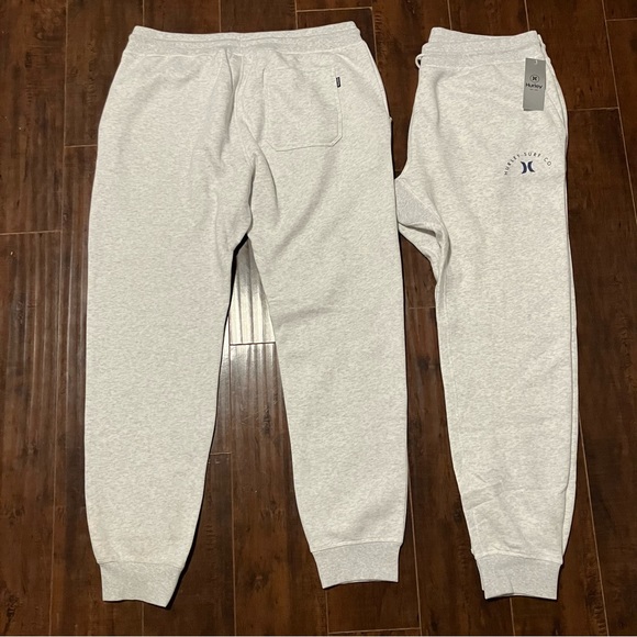 2 Hurley Men’s Fleece Jogger - XXL White - Picture 4 of 6